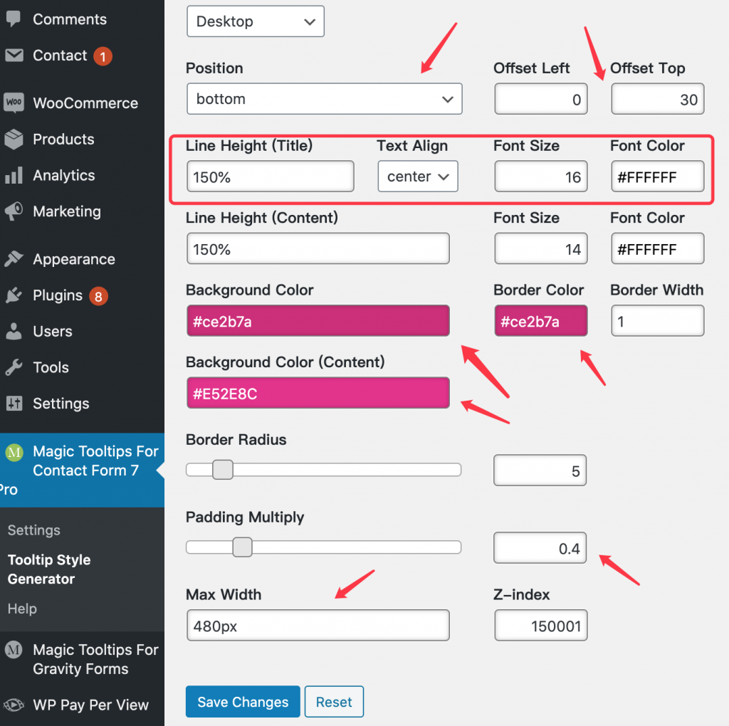 Display a tooltip title with the close button - Magic Tooltips For ...